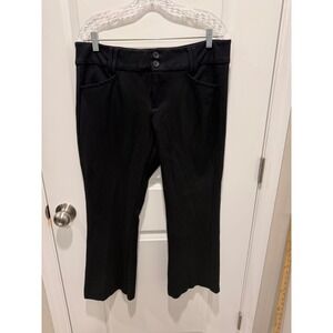 Studio by Torrid Womens Dress Pants Ponte Knit Stretch Black 14S